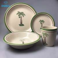 Plate hand painted light weight dinner set homeware stoneware dinnerware sets