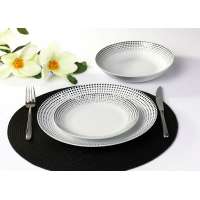 porcelain 18pcs coupe dinnerware set